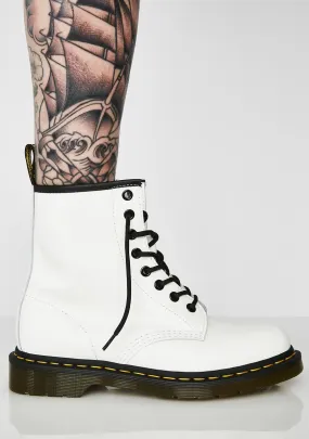 1460 White 8 Eye Boots