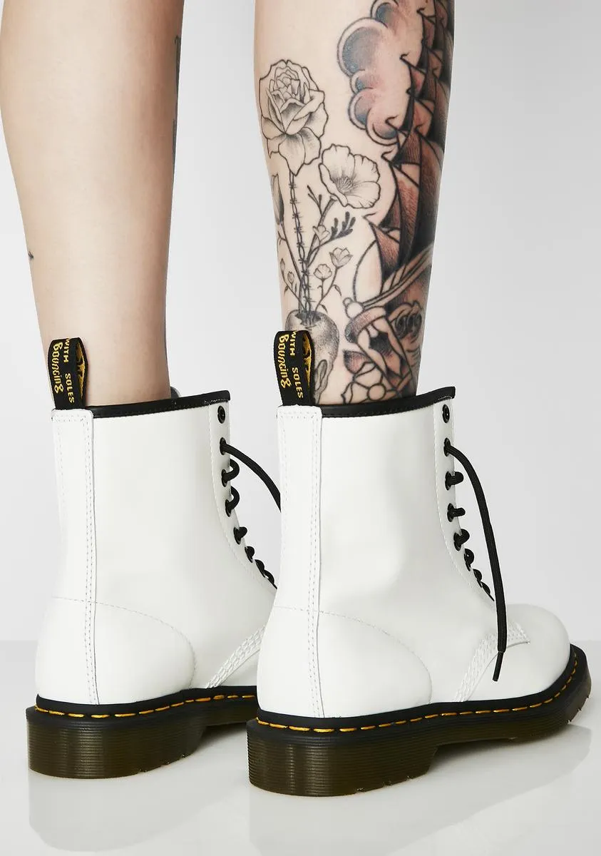 1460 White 8 Eye Boots