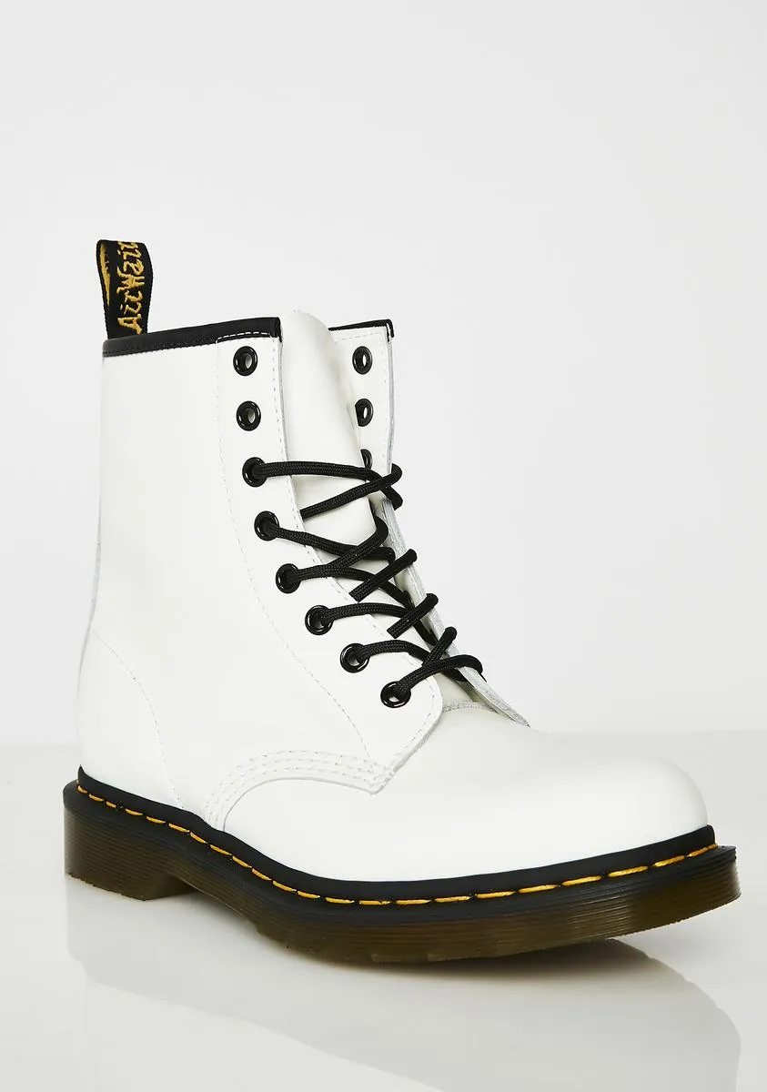 1460 White 8 Eye Boots