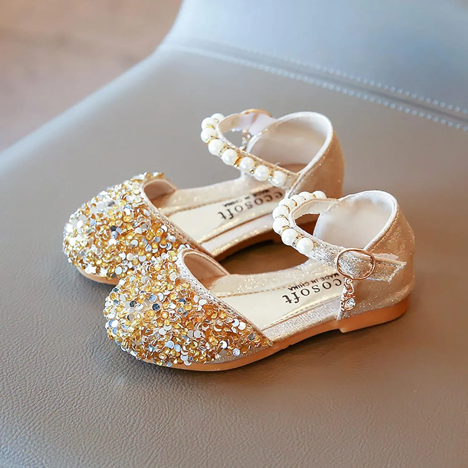 7c Boys Shoes Girls Shoes Sandals Kids Single Baby Crystal Bowknot Bling Infant Pearl Princess Baby Shoes Babies Sneakers for Girls Size 3