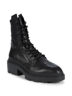 Ash Madness Leather Combat Boots