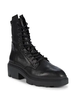 Ash Madness Leather Combat Boots