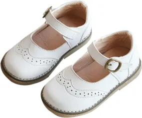 Baby Toddler Flower Dress Shoes Girls Mary Jane Ballet Flats Flower Soft Sole Shoes School Party Wedding Shoes