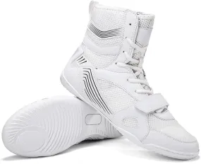 Boxing Shoes Men's Wrestling Shoes Breathable Indoor Fitness Combat Boxers Trainer Boxing Shoes, Anti Slip Wear-resistant Martial Arts Boots