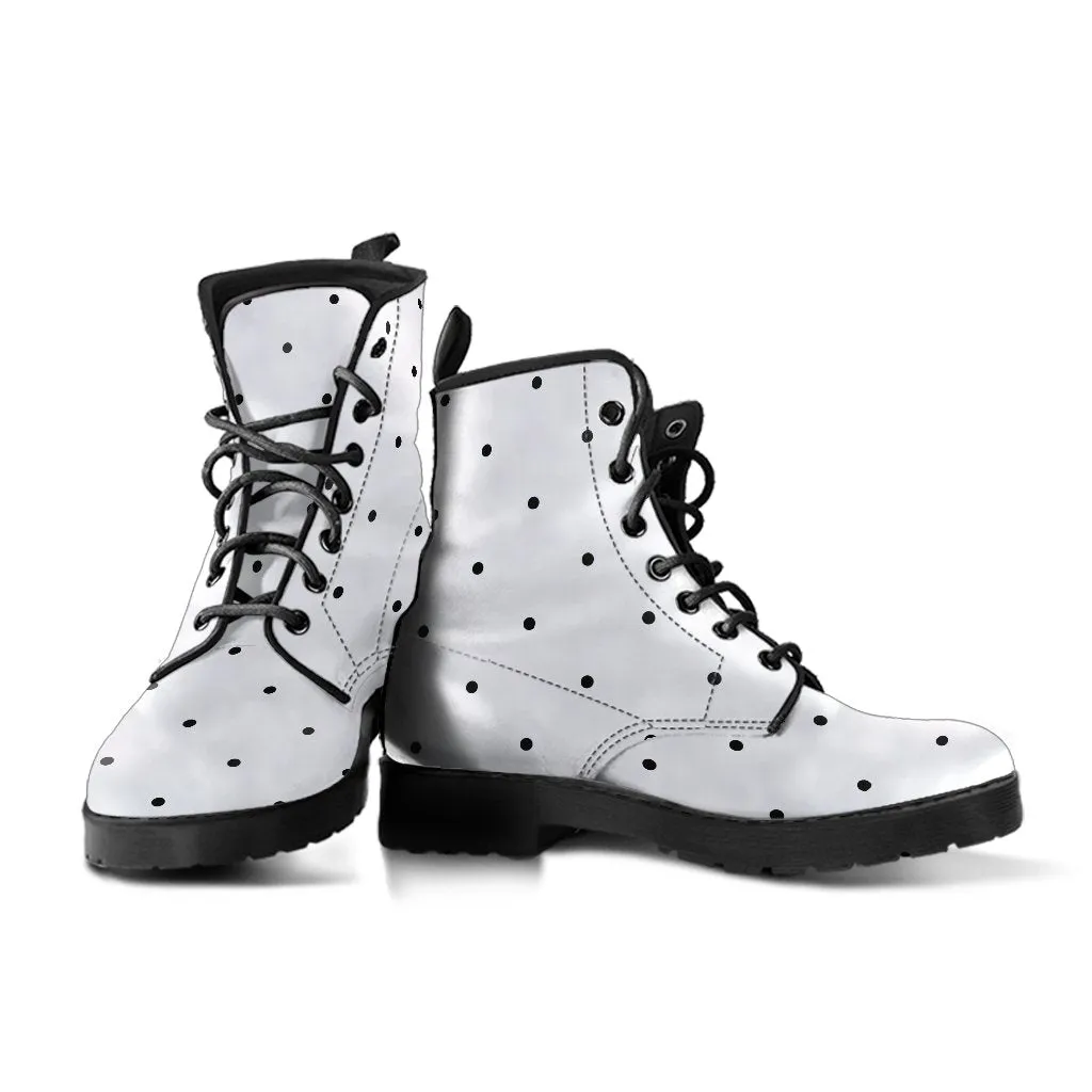 Combat Boots-Black and White Series 108
