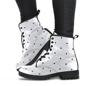 Combat Boots-Black and White Series 108