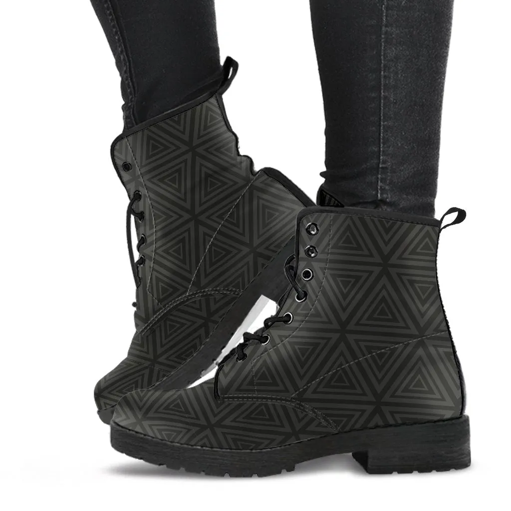 Combat Boots - Classic Pattern #108 | Unisex Boots, Custom Shoes, Hippie Boots, Lace Up Boots, 90s Boots, Women's Boots, Boots Men