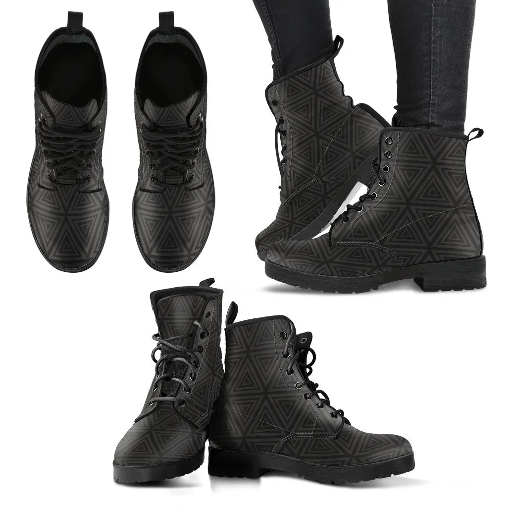 Combat Boots - Classic Pattern #108 | Unisex Boots, Custom Shoes, Hippie Boots, Lace Up Boots, 90s Boots, Women's Boots, Boots Men