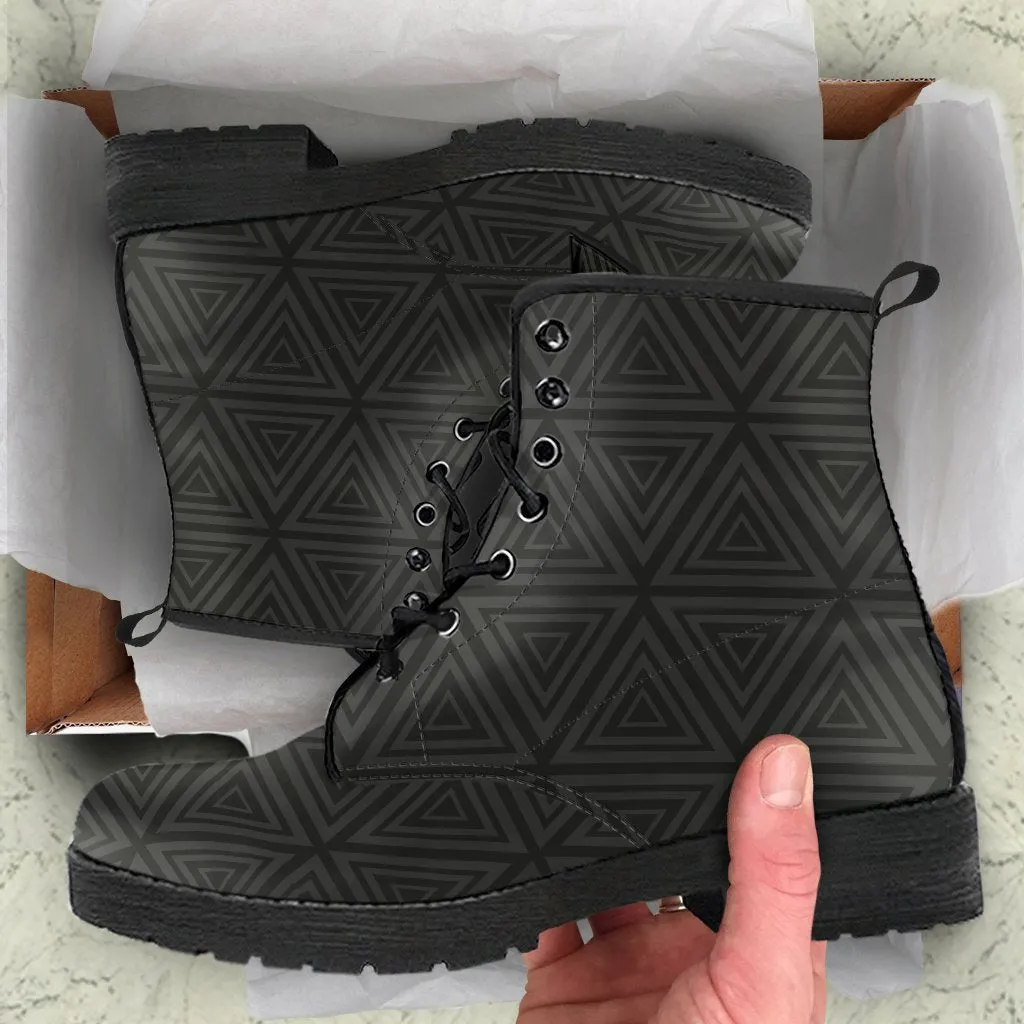 Combat Boots - Classic Pattern #108 | Unisex Boots, Custom Shoes, Hippie Boots, Lace Up Boots, 90s Boots, Women's Boots, Boots Men