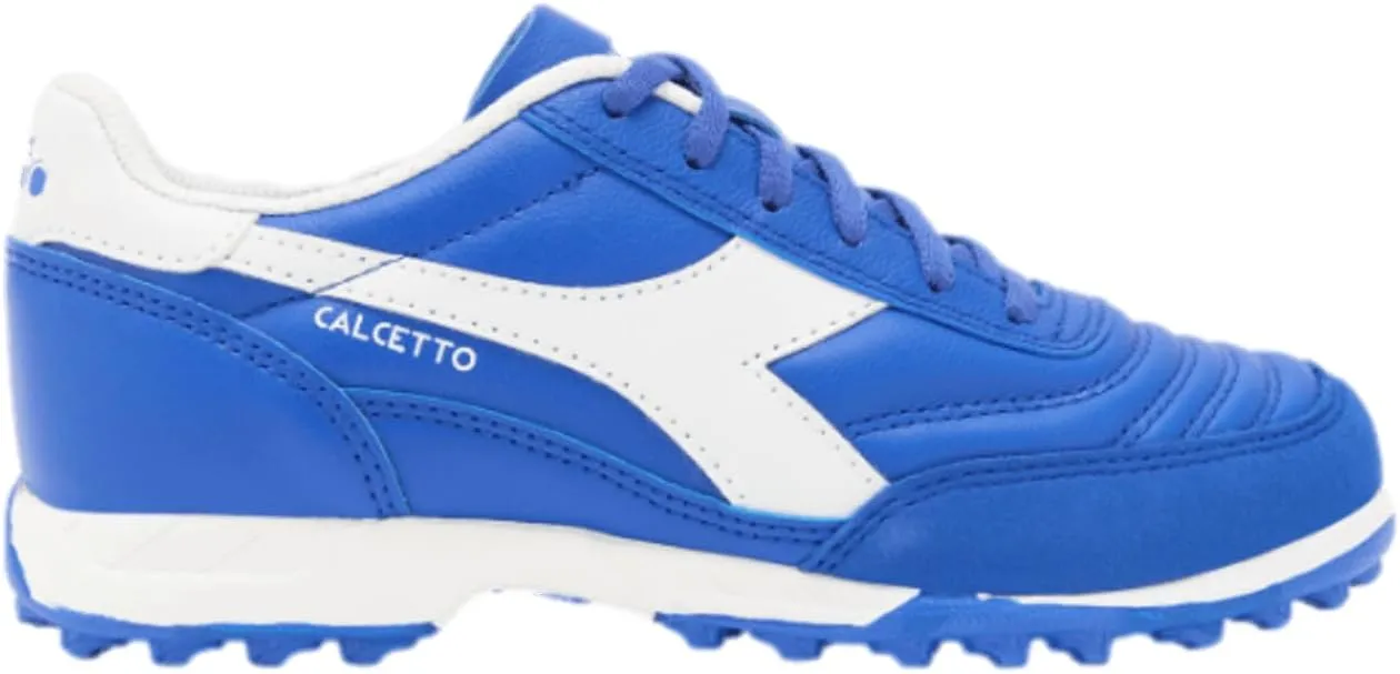 Diadora Calcetto Youth Turf Soccer Shoes - Soft Leather, EVA Midsole, Rubber Outsole, Unisex