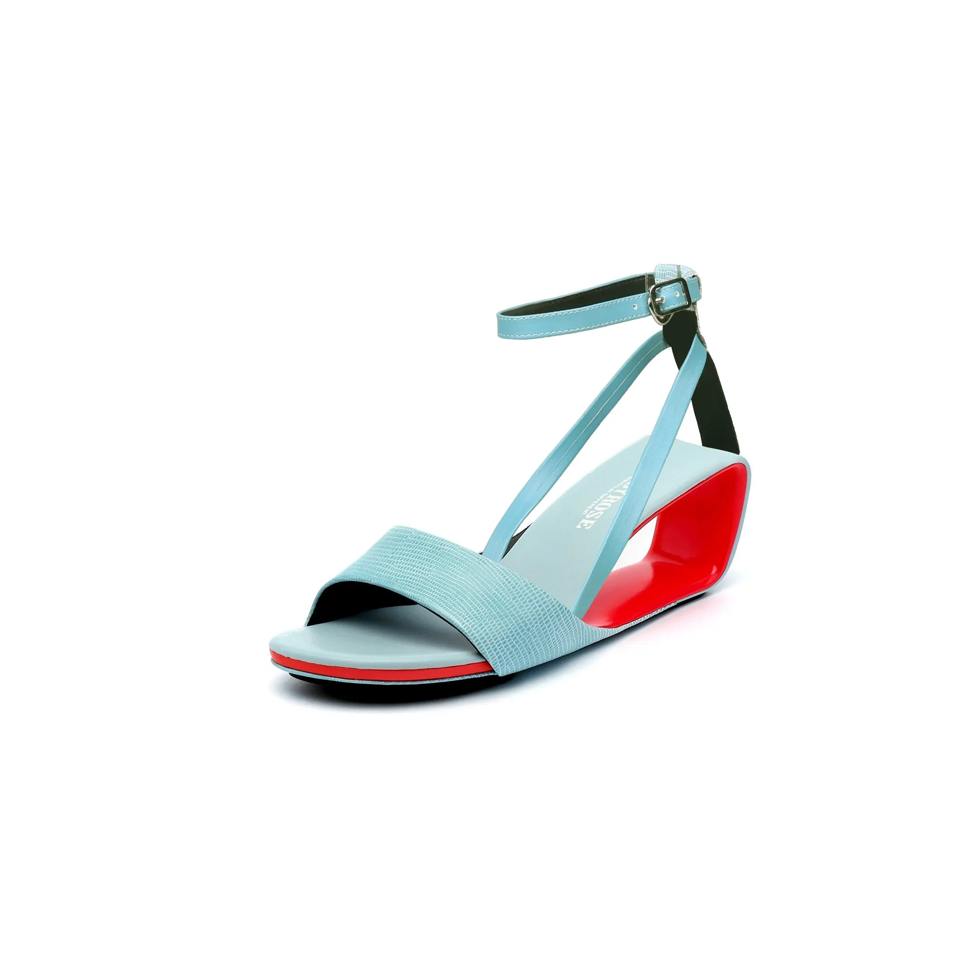 Expressionist Ankle Strap Hollow Sandals