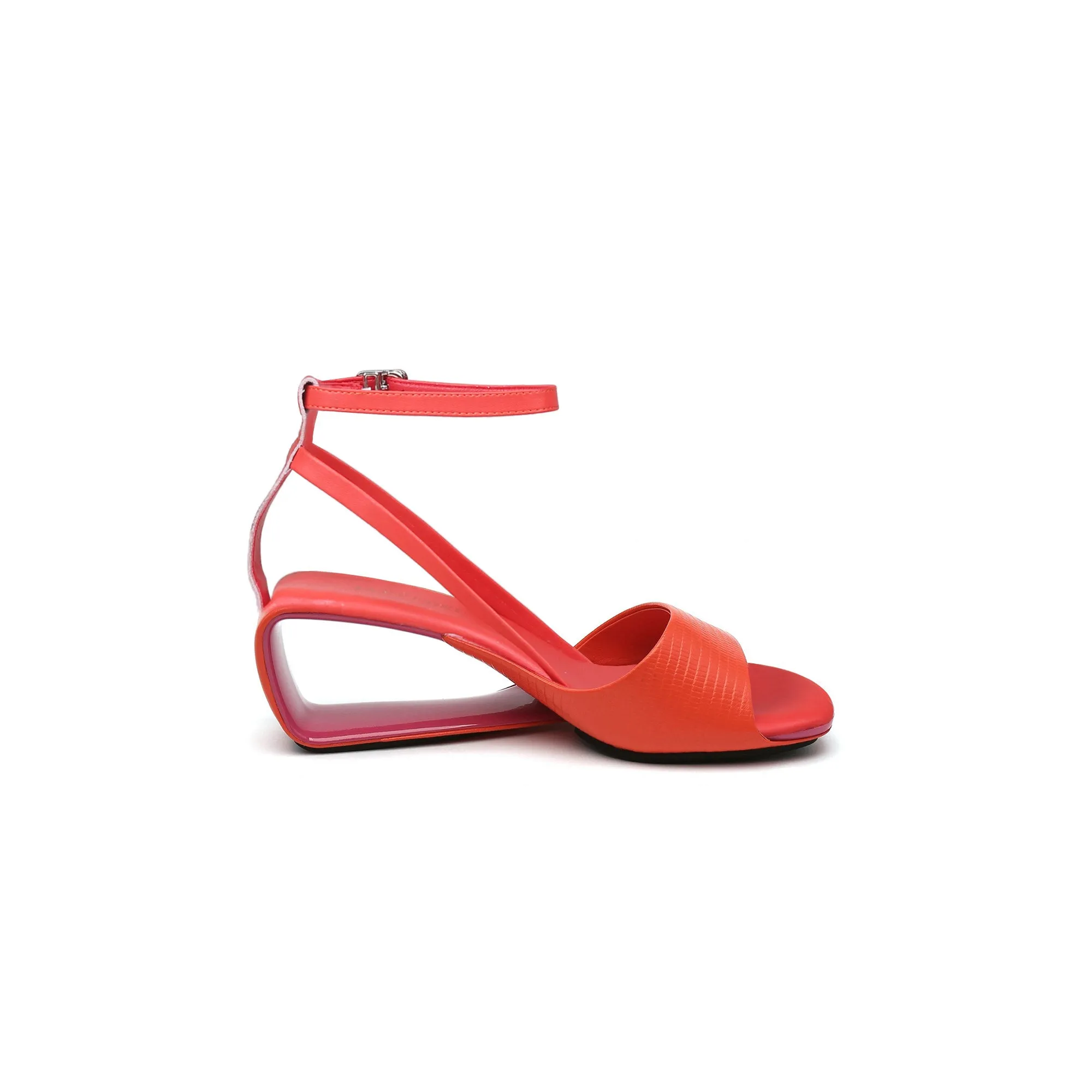 Expressionist Ankle Strap Hollow Sandals