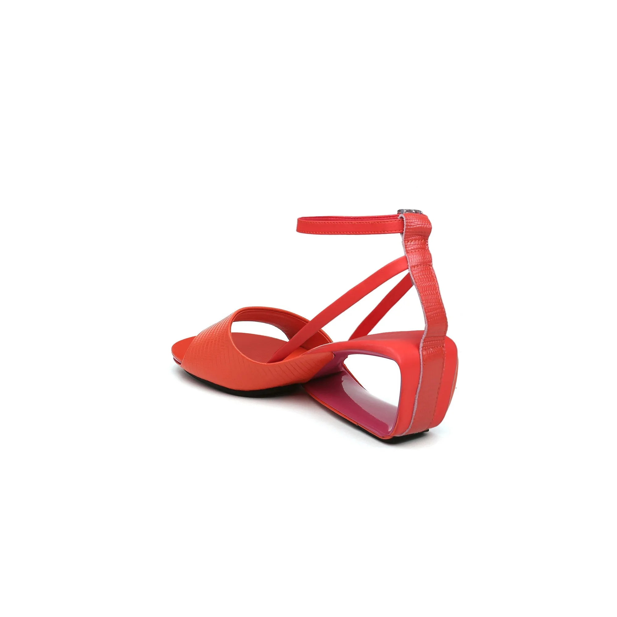 Expressionist Ankle Strap Hollow Sandals