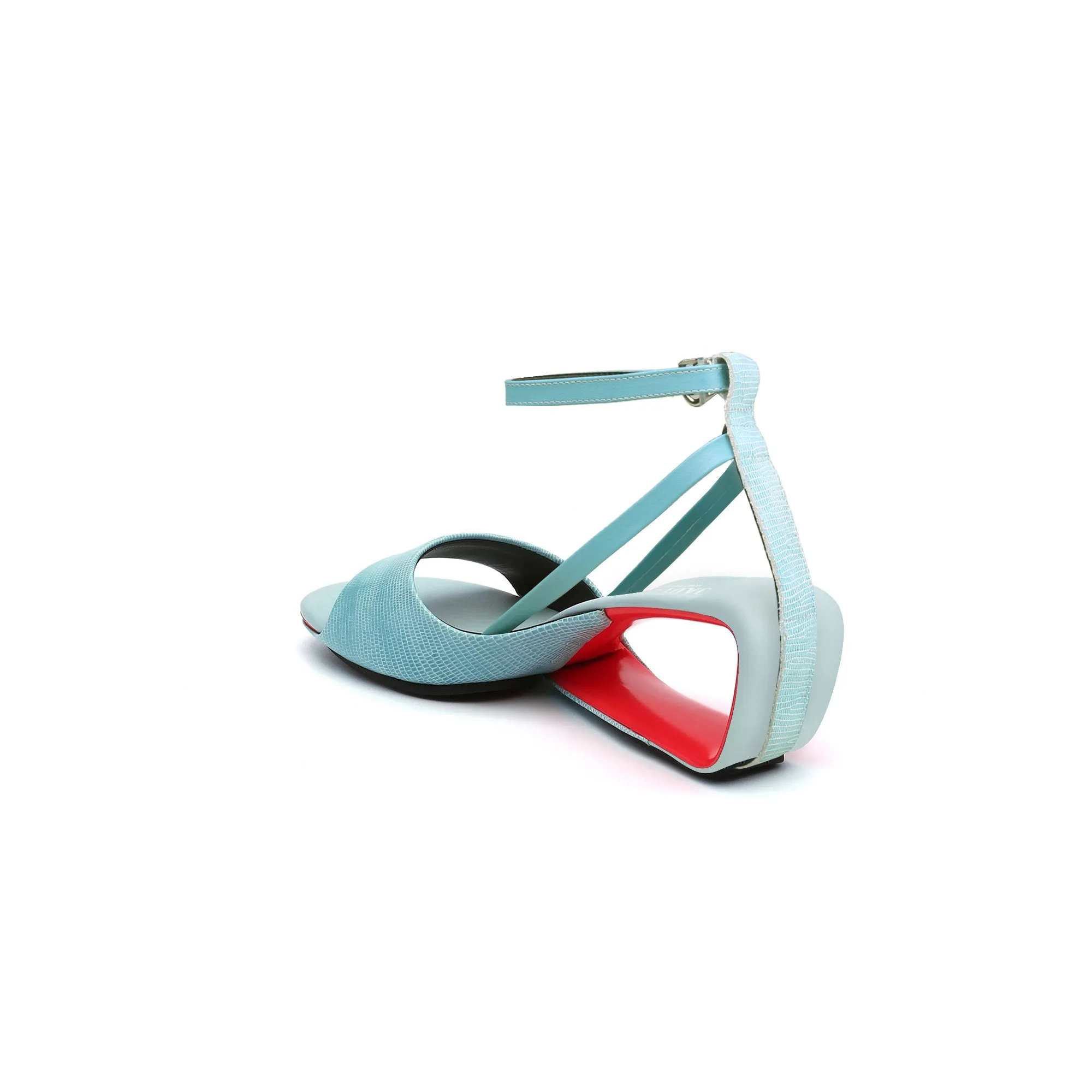 Expressionist Ankle Strap Hollow Sandals