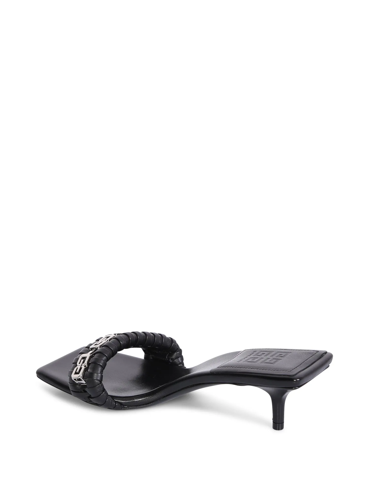 G Woven sandals black