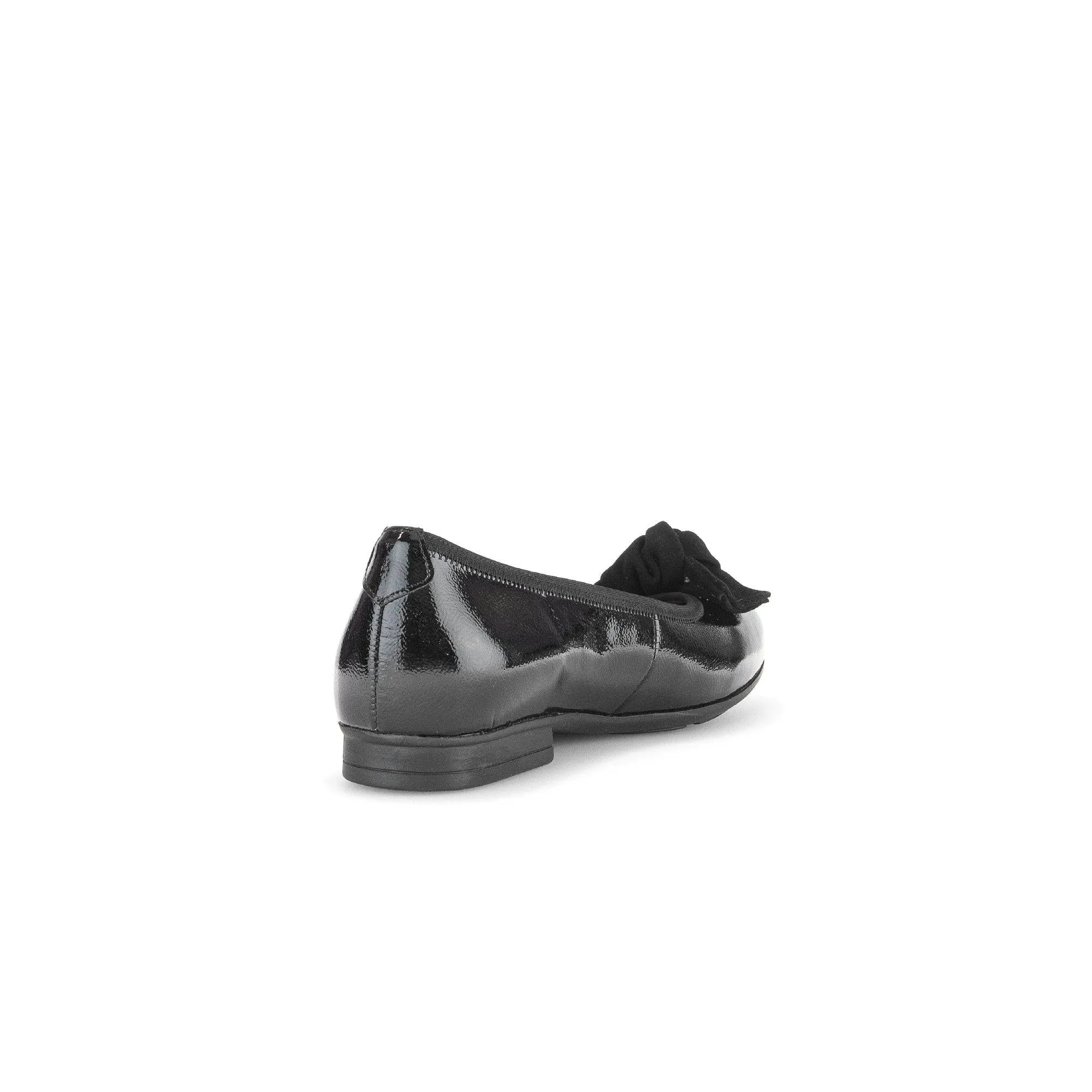 Gabor Picnic 52.462.97 Ladies Black Wide Leather Slip On Shoes