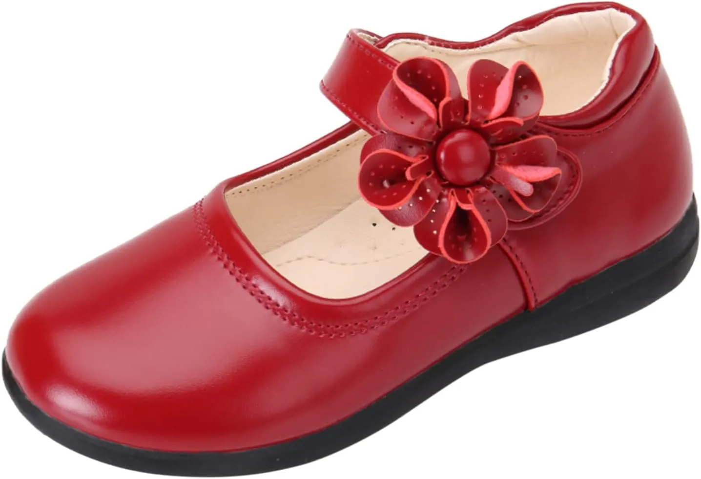 Girls Dress Shoes Toddler Girls Mary Jane School Uniform Shoes Flower Girl Ballet Flats for Wedding Party