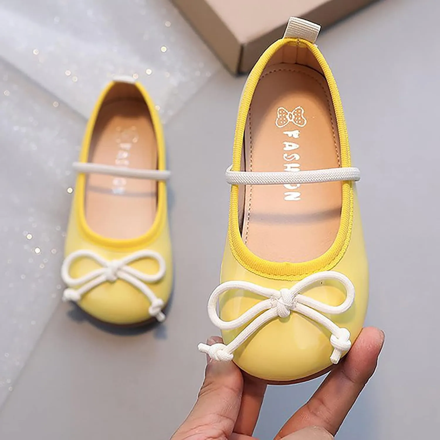 Girls Mary Jane Dress Shoes Wedding Party Flats Slip On Ankle Strap Ballet Dance Shoes For Toddler Baby