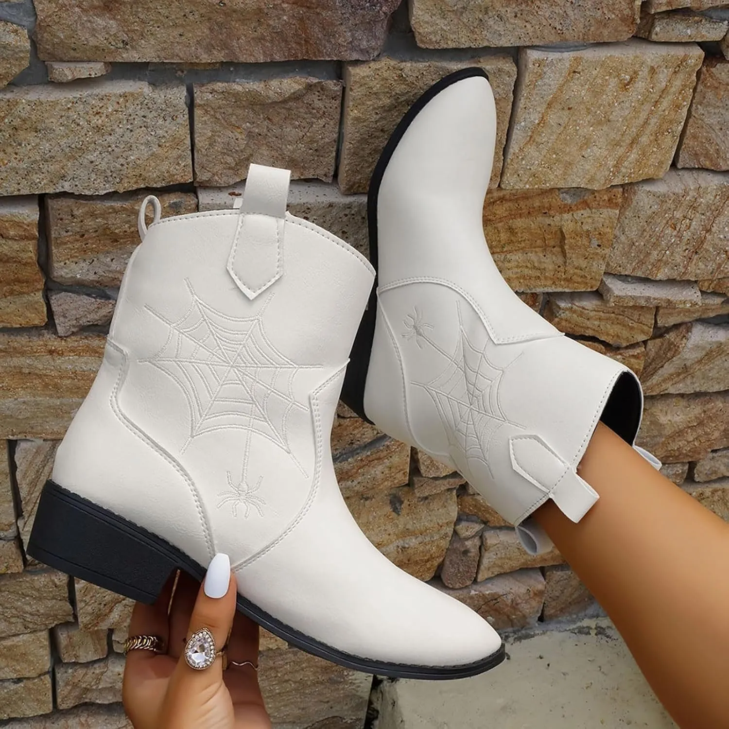 High Heel Ankle Boots for Women Black Boots Women Womens Lace Up Boots Women's Winter Boot Womens Leather Ankle Boots Low Heel Ankle Booties Wedge Heel