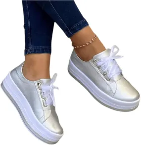 Ladmiple Shoes For Women Sneakers Slip Ons Walking Shoes Lady Platform Loafers Fashion Casual Dressy Summer Flats Shoes