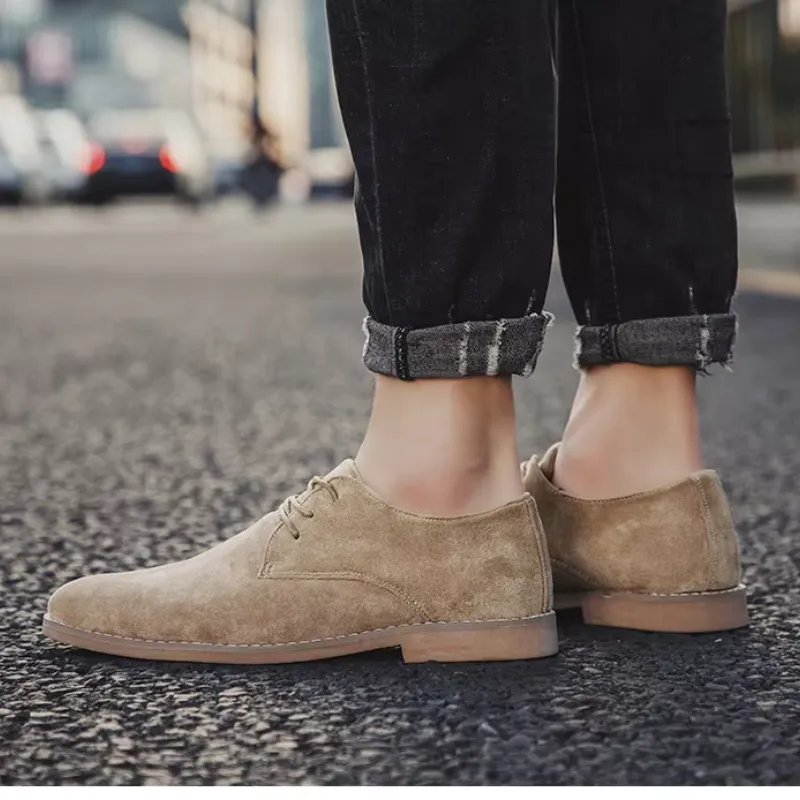 Men's Lightweight Suede Lace-up Shoes | Perfect for Everyday Wear