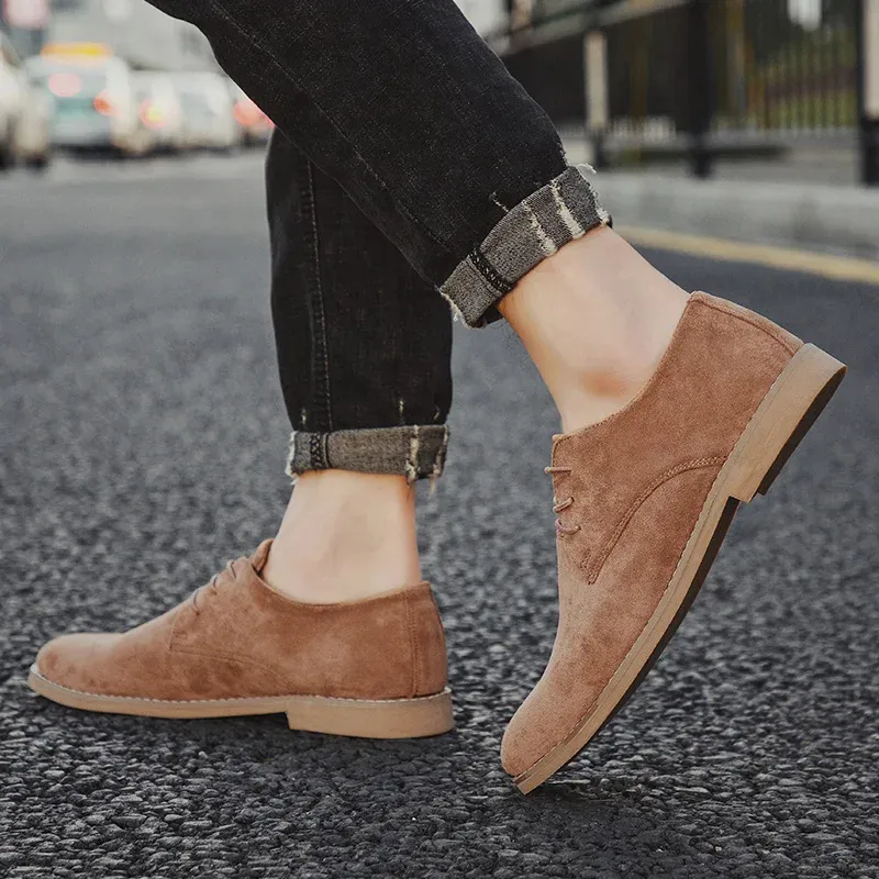 Men's Lightweight Suede Lace-up Shoes | Perfect for Everyday Wear