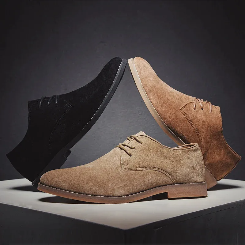 Men's Lightweight Suede Lace-up Shoes | Perfect for Everyday Wear