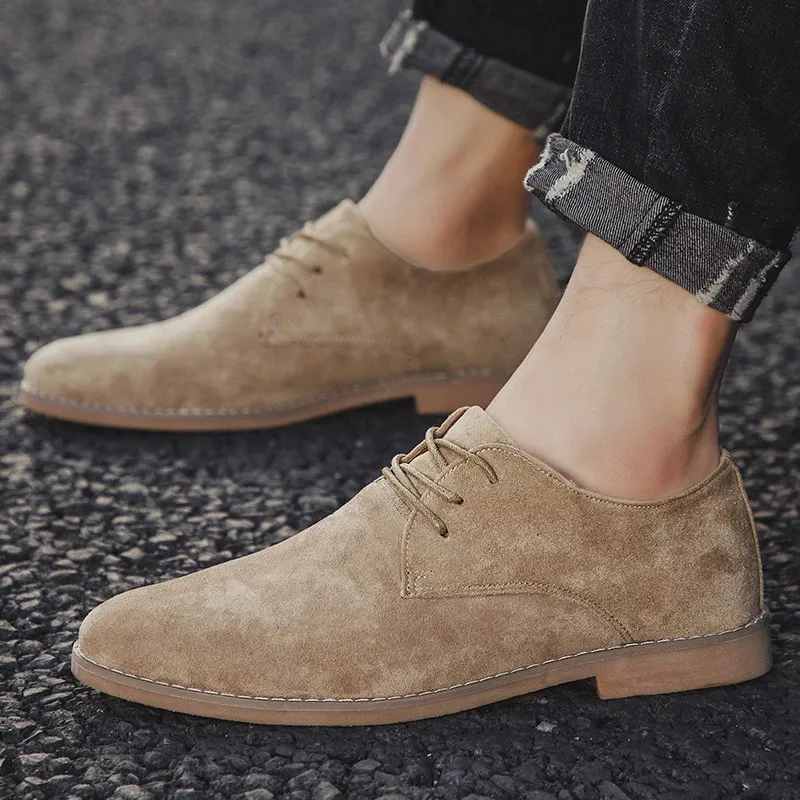 Men's Lightweight Suede Lace-up Shoes | Perfect for Everyday Wear