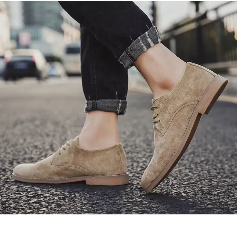 Men's Lightweight Suede Lace-up Shoes | Perfect for Everyday Wear