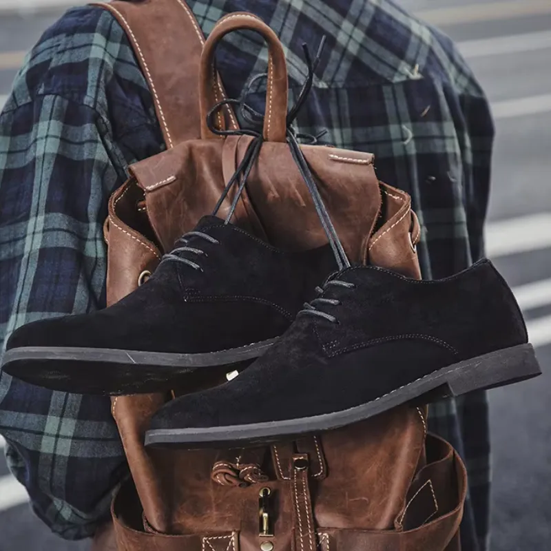 Men's Lightweight Suede Lace-up Shoes | Perfect for Everyday Wear