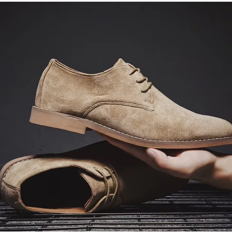 Men's Lightweight Suede Lace-up Shoes | Perfect for Everyday Wear