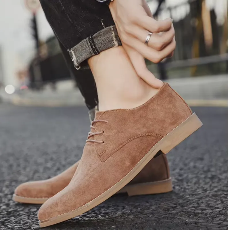 Men's Lightweight Suede Lace-up Shoes | Perfect for Everyday Wear