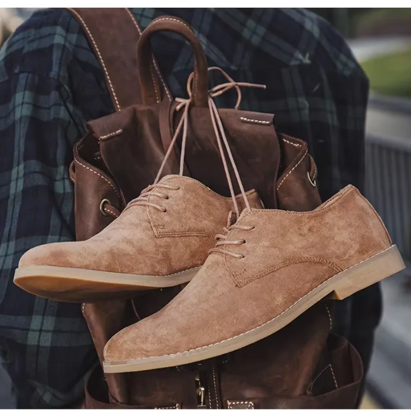 Men's Lightweight Suede Lace-up Shoes | Perfect for Everyday Wear