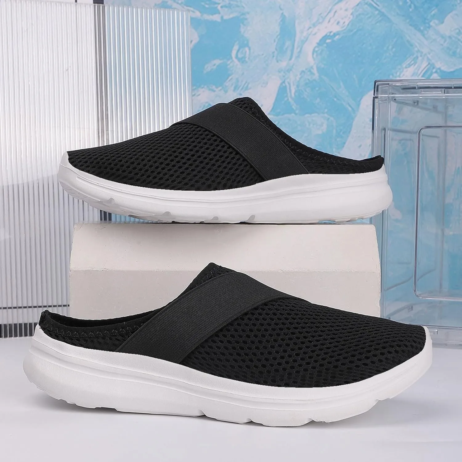 Mens Loafers & Slip-Ons Fashion Women's Shoes Breathable Slip On Mesh Outdoor Leisure Casual Sneakers