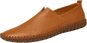 Mens Loafers & Slip-Ons Men's Slip On Loafers Fashion Breathable Flat Loafers Comfortable Slip Soft Sole Walking