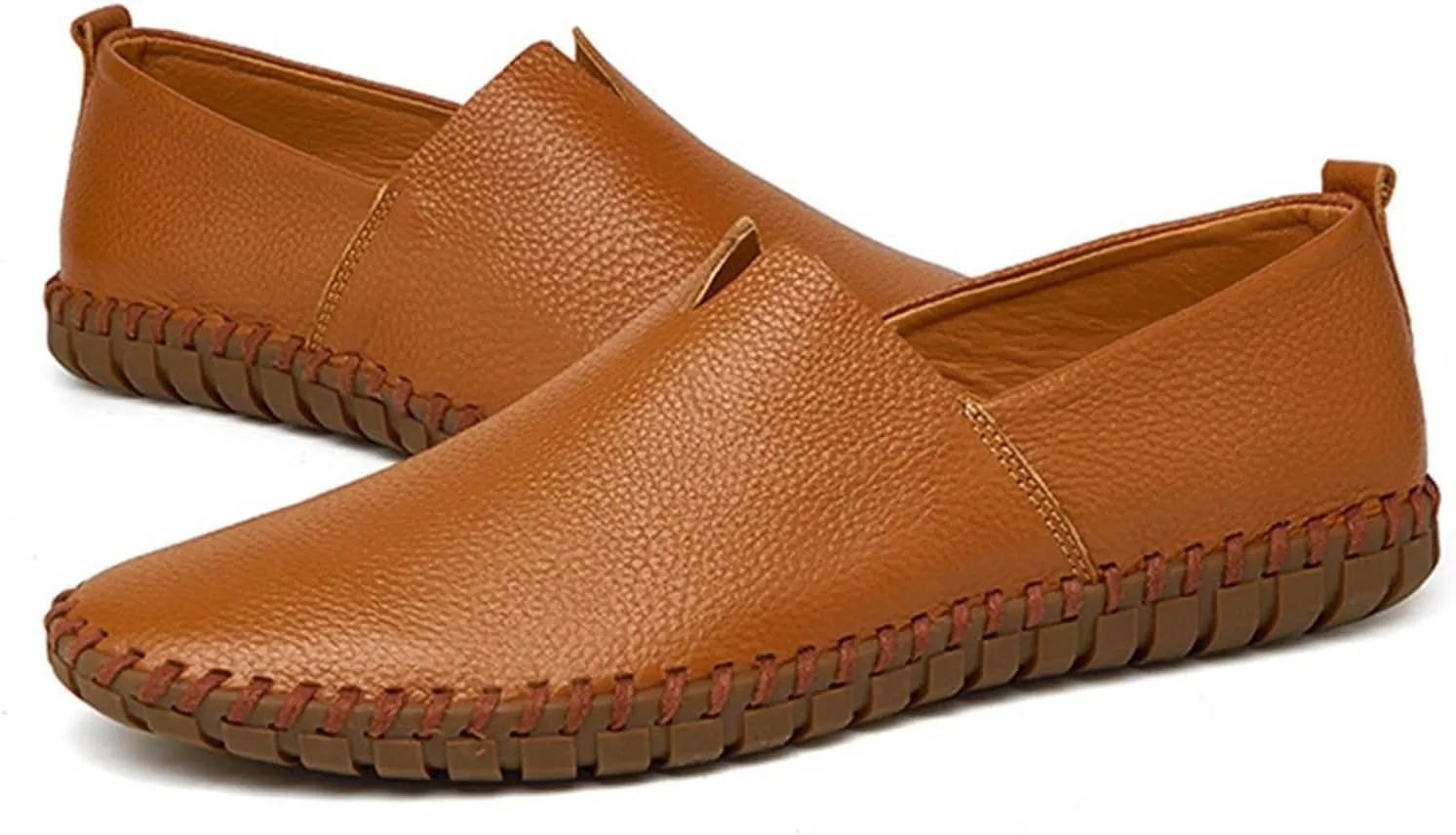 Mens Loafers & Slip-Ons Men's Slip On Loafers Fashion Breathable Flat Loafers Comfortable Slip Soft Sole Walking