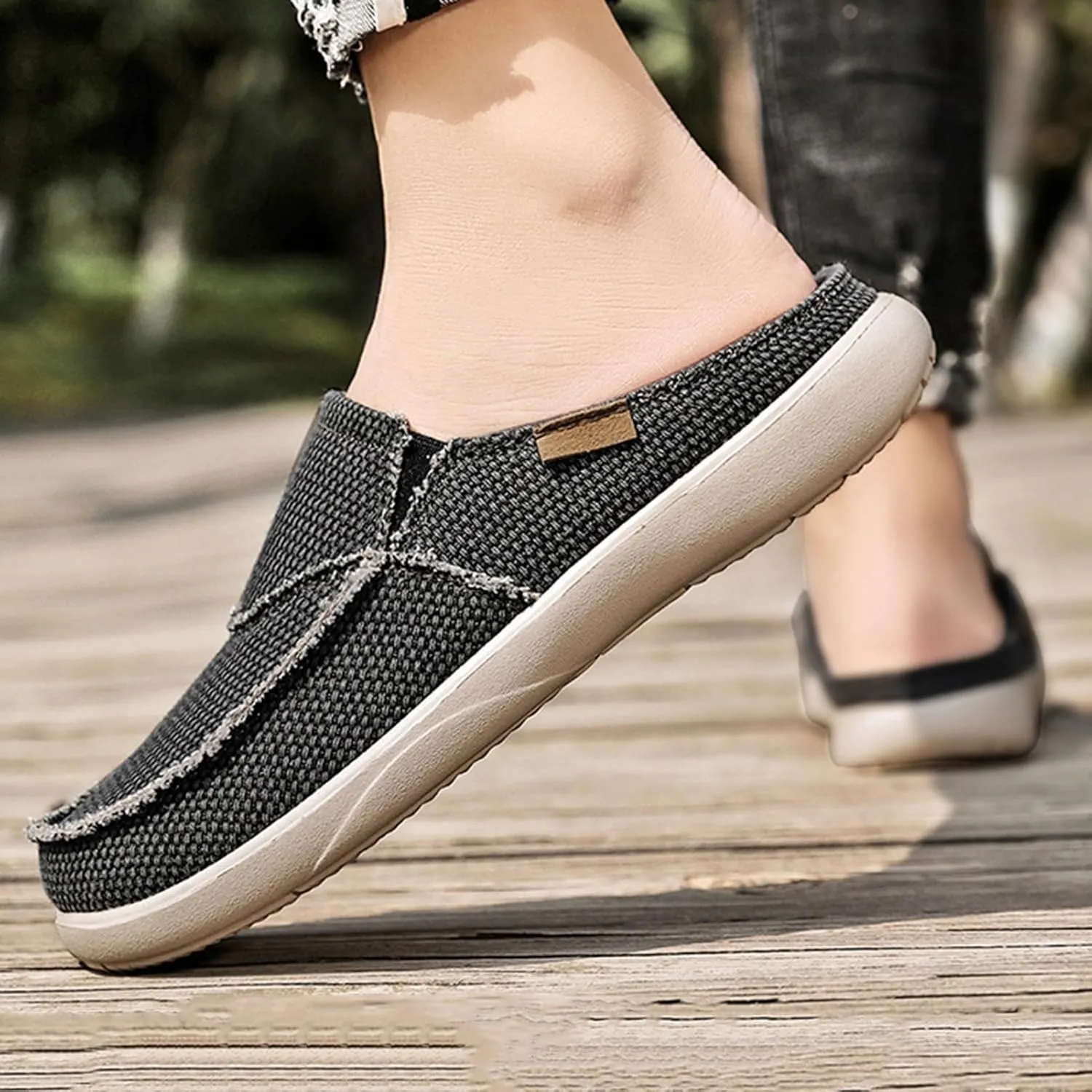 Men's Loafers & Slip-ons,Classic Look Lightweight Boat Shoes Men,Comfy Breathable Mesh Deck Shoes Mens,All Weather Rubber Soles
