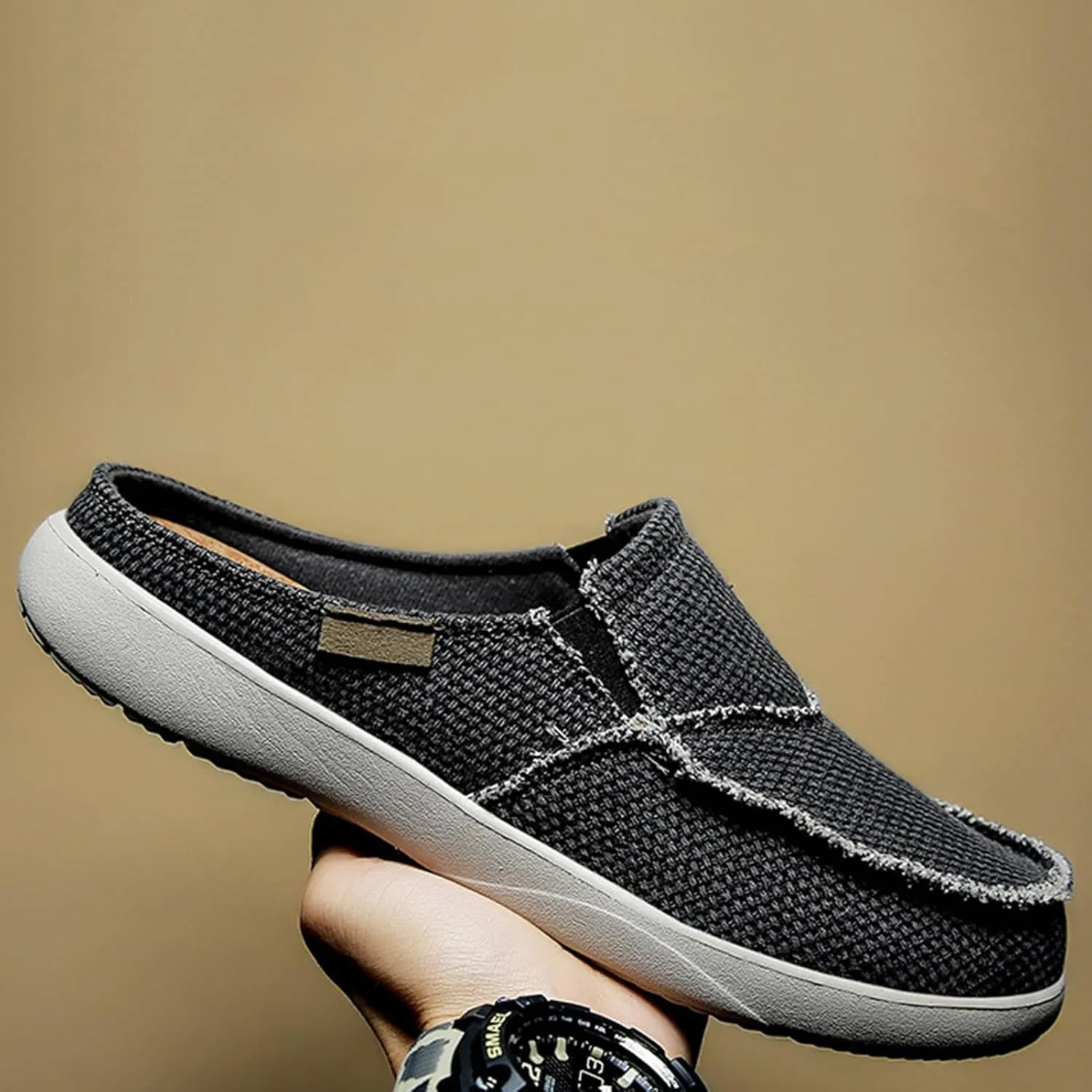 Men's Loafers & Slip-ons,Classic Look Lightweight Boat Shoes Men,Comfy Breathable Mesh Deck Shoes Mens,All Weather Rubber Soles