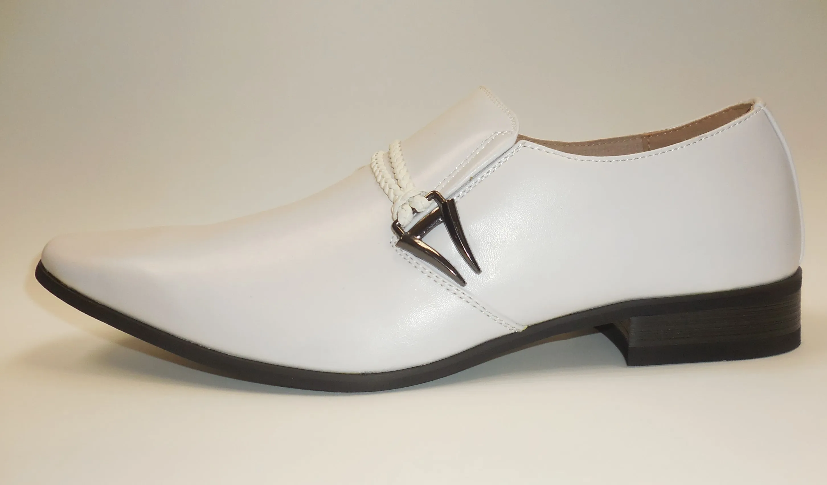Mens Smooth Summer White Dressy Slip On Loafers Dress Shoes Majestic S 98105