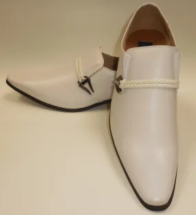 Mens Smooth Summer White Dressy Slip On Loafers Dress Shoes Majestic S 98105