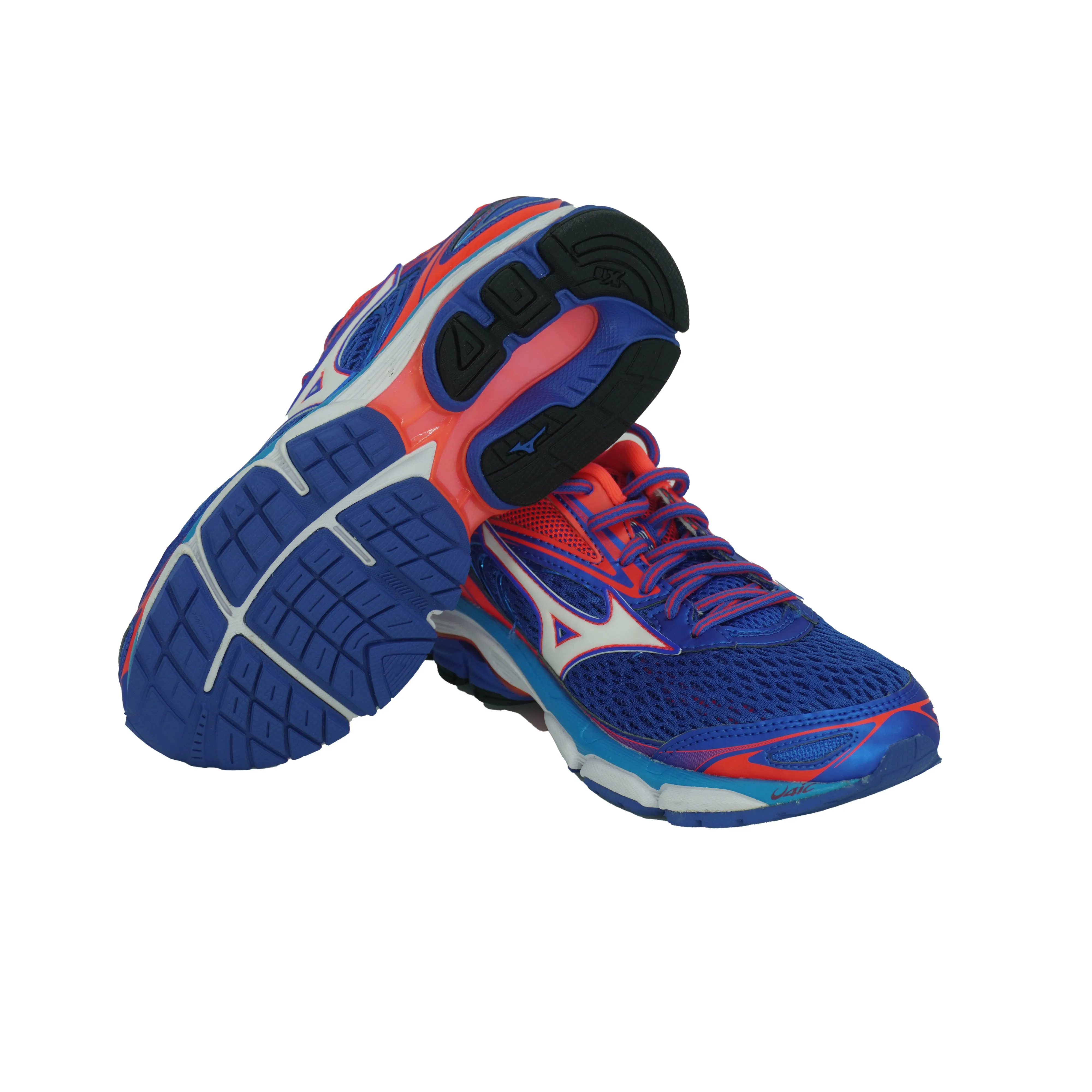 Mizuno Women's Wave Inspire 13 Running Athletic Shoes Blue Pink White Size 6