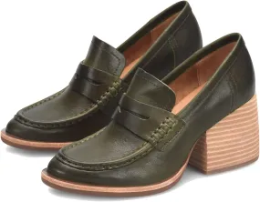 MOOMMO Women's Chunky Platform Loafers Pumps Round Closed Toe Slip On Penny Loafers Suede Block High Heels Oxford Shoes Formal Classic Thick Heel Dress Loafer Office Ladies Vintage Comfort 4-11 M US