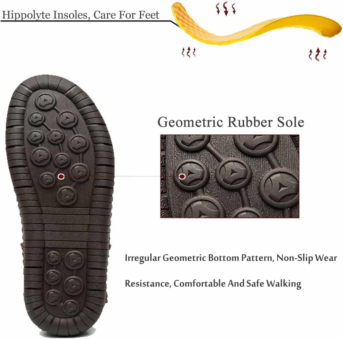 MSYINGL Men's Casual Leather Slip on Shoes,Breathable Comfortable Walking Shoes,Office Driving Shoes Slip-On Flats