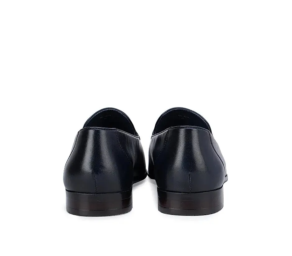 Navy Blue Loafers With Tassels