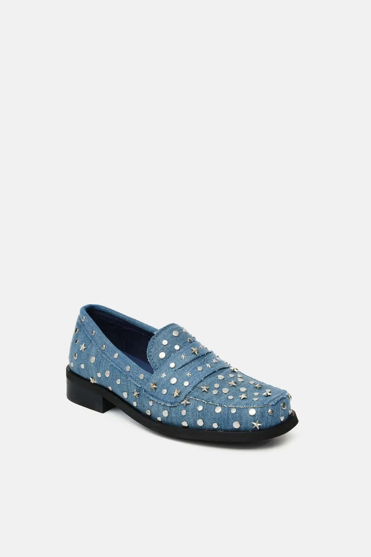 Pim studs loafers - denim