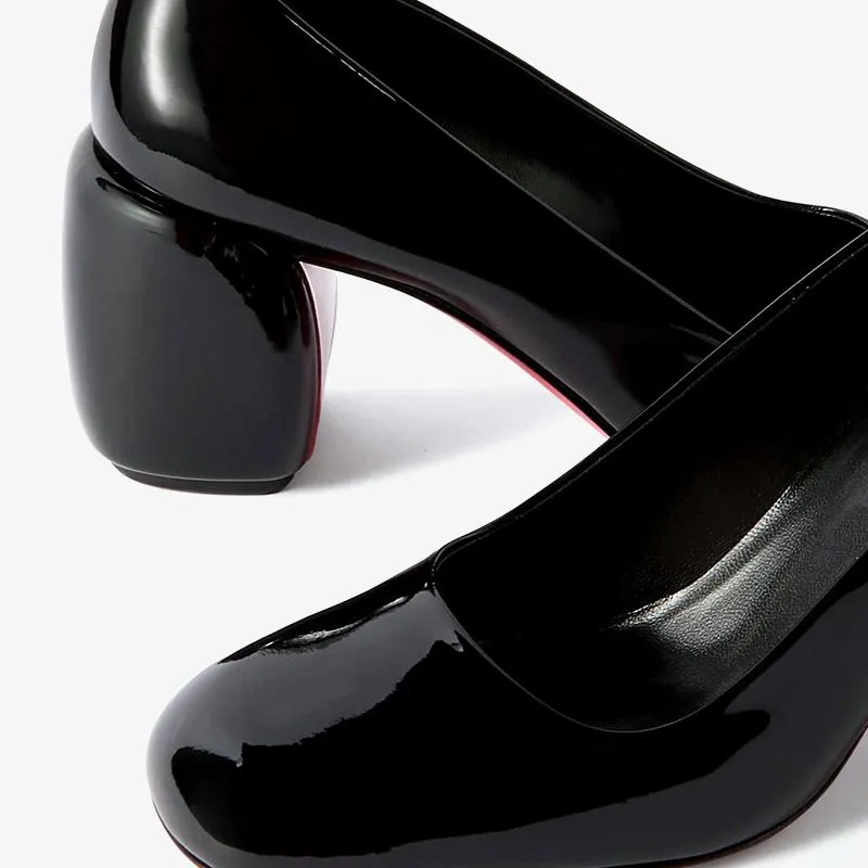 Refined Black Patent Leather Pumps