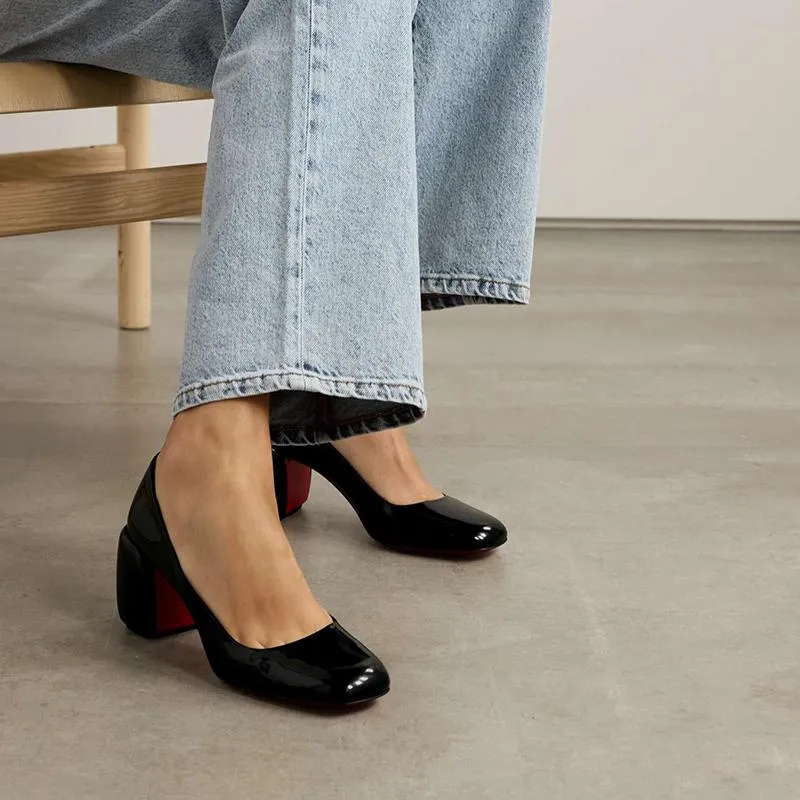 Refined Black Patent Leather Pumps
