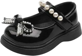 Sandals for Big Girls Size 5 Girls Sandals Children Shoes Pearl Bow Tie Hook Puppy Slippers for Toddler Girls