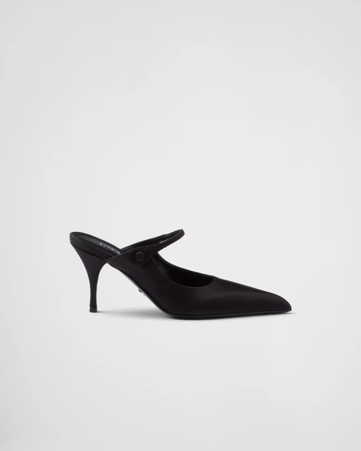 Satin High-Heeled Mules