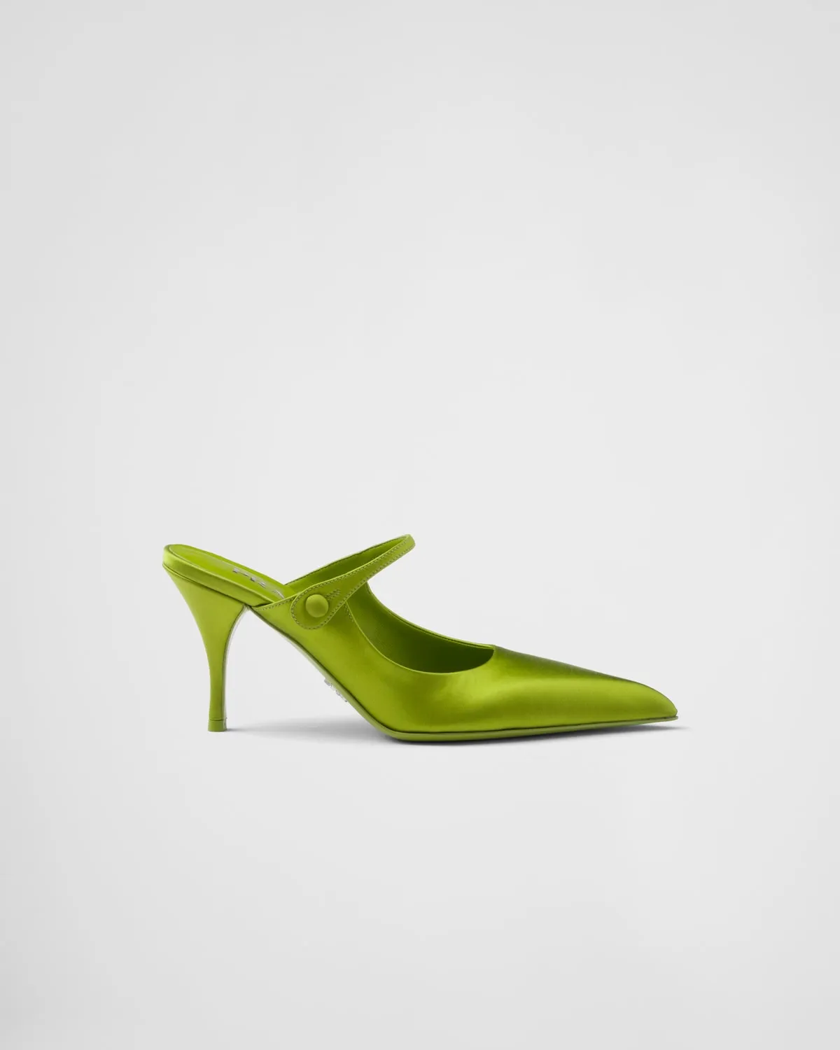 Satin High-Heeled Mules